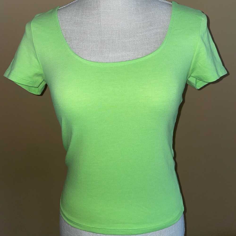 💚Ambiance Neon Green Fitted Tee